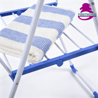 FIRST HORSE Séchoir à linge pliable multifonction en métal, essentiel pour la maison, support à vêtements réglable pour intérieur et extérieur