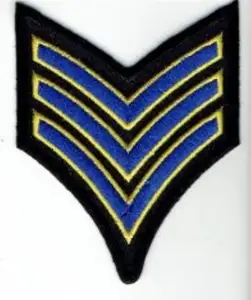 Marchio Taiwan Design Cool cucito Border sergente corporale ricamo Patch saia Badge