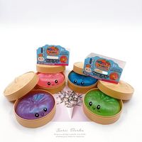 Nouveaux jouets géants anti-stress : Boîte mystère géante de dumplings créatifs, jouet créatif, dumpling en maltose avec cuiseur vapeur