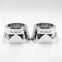 Cache-lentilles de projecteur de 2,5 pouces pour phares de voiture avec LED Angel Eyes pour projecteurs bi-xénon Visteon