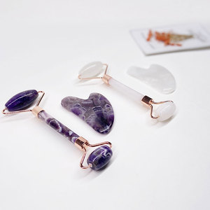 Muscle Relaxing Anti-age White Jade Roller and Gua Sha Massage <b>Tool</b> - Product Image 4