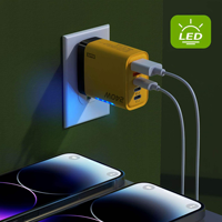 Nouvelle tête de charge murale 2USB+3TYPE, chargeur multi-ports européen, américain, britannique