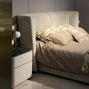 KMJ Set di Mobili per Camera da <span class=keywords><strong>Letto</strong></span> di Lusso Italiano Personalizzato di Alta Qualità, <span class=keywords><strong>Letto</strong></span> Moderno Queen o King Size - Product Image 3