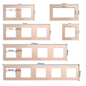 86 Type European Standard Switch Module <b>Wall</b> <b>Socket</b> <b>USB</b> Tempered Glass Panel Type C Function Keys DIY Customization - Product Image 1