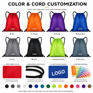 <span class=keywords><strong>Sac</strong></span> de sport robuste en polyester 600D avec étiquettes tissées et étiquettes personnalisées pour la vente en gros de sacs à cordon promotionnels - Product Image 6