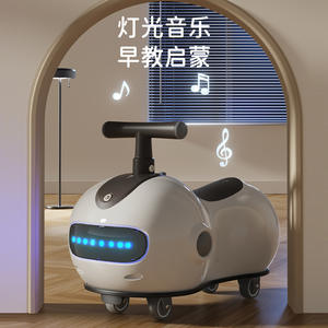 Voiture à pédales Peanut pour enfants de 1 à 3 ans avec roues silencieuses et lumières, véhicule jouet unisexe - Product Image 2