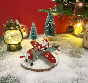 Adornos Colgantes de Navidad: Papá Noel, Alces y Aviones para Árbol de Navidad - Product Image 4
