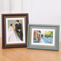 Marco de Fotos Colgante de Pared para Estudio o Boda, Estilo Retro Europeo, Plástico y Hierro, Impresión a 6 Colores, 8 Pulgadas, Venta al Por Mayor