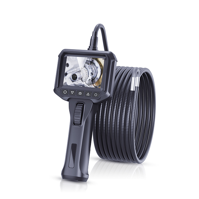 Articulating Handheld Borescope 2.8 Inch Screen 5m Cable Portable Sewer Pipeline Vehicle Inspection Camera Industrial Endoscope