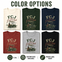 T-shirt décontracté pour hommes, coupe décontractée, en coton doux et respirant, avec logo personnalisé et impression club de golf, pour golfeurs (OEM/ODM)
