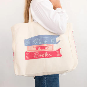 <span class=keywords><strong>Sac</strong></span> fourre-tout pliable en toile personnalisable pour cartes <span class=keywords><strong>de</strong></span> <span class=keywords><strong>bibliothèque</strong></span>, motif dessin animé – Cadeau idéal pour les amoureux des livres et les clubs <span class=keywords><strong>de</strong></span> lecture - Product Image 1