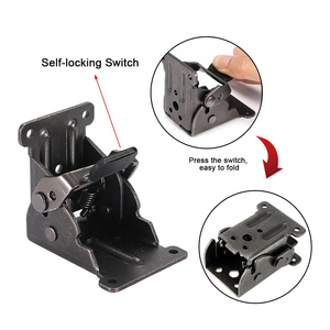 Bảng Chân Gấp Chân Đế Có Thể Gập Lại Bản Lề Phần Cứng Tự Khóa Mở Rộng Ráp Kệ Khung Hỗ Trợ Cho Giường Chân - Product Image 2