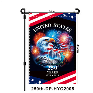Bandera de Jardín Rectangular de Poliéster de Doble Cara Transfronteriza, 2026, 250.º Aniversario de Estados Unidos, America250, Hecha a Medida - Product Image 5