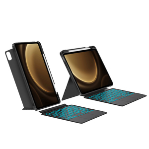 Custodia con Tastiera Wireless e Touchpad con Porta Penna per Samsung <span class=keywords><strong>Galaxy</strong></span> Tab S9 S10 FE Nuova Cover per <span class=keywords><strong>Tablet</strong></span> con Tastiera Integrata - Product Image 1