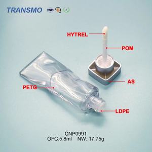 Flacon de brillant à lèvres avec bouchon, contenant de brillant à lèvres en forme de crème glacée, emballage de brillant à lèvres, tubes en plastique - Product Image 3