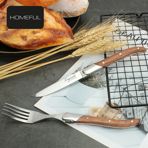 طقم أدوات مائدة من laguiol stiet مع مقبض خشب الورد رائج البيع - Product Image 4