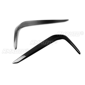 2Pcs Carbon Fiber Car Front Bumper <b>Lip</b> Spoiler <b>Splitter</b> Trim for BMW 5-Series G30 G38 2019 2020 2021 2022 Car Accessories - Product Image 6