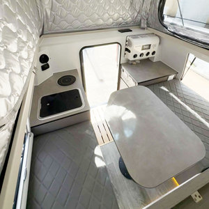Canyossoar 2025 Remolque de Acero Inoxidable Moderno para Camioneta, RV con <span class=keywords><strong>Techo</strong></span> <span class=keywords><strong>Elevable</strong></span> Eléctrico, Caravana Todoterreno 4x4 con Capacidad para 8 Personas - Product Image 5