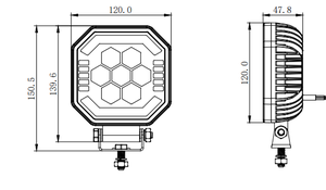 Lampes de travail multifonctions trois-en-un avec fonction clignotante et de positionnement - Product Image 5
