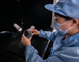 Suministro de fábrica Oblea de nitruro de silicio tipo P Soporte OEM personalizable Oblea de silicio con revestimiento en blanco - Product Image 5