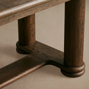 Mesa de Comedor Extensible de Madera Maciza, Diseño Moderno y Tradicional, Rectangular Estable, Estilo Rústico Americano - Product Image 4
