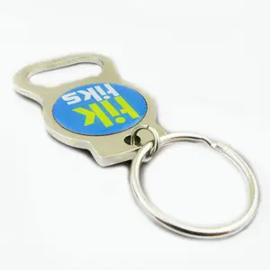 Wholesale Customized Creative Bulk Metal Beer Keychain Bottle Opener Personalized Key Ring