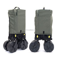 Chariot pliable compact pour influenceurs, nouveau modèle, avec grande table et auvent relevable, idéal pour les stands de marché nocturne et les snacks