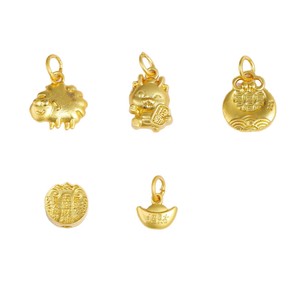 Perles entretoises plaquées or Lisheng Jewelry avec pendentifs God of Wealth pour bracelets et colliers DIY, accessoires de bijouterie - Product Image 5