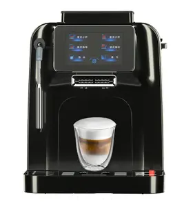 Long Black Hot Water Espresso One Touch Automatic Coffee Machines