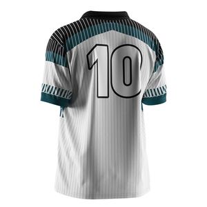 Camiseta de Fútbol de Secado Rápido con Cuello Polo de un Solo Botón, Inserciones Transpirables y Diseño Ajustable para Mayor Comodidad en el Día del Partido - Product Image 6