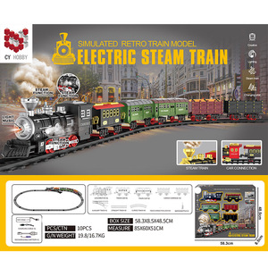 Ferrovia per bambini con guida a vapore classica per auto giocattolo (con 3 Spray) per regalo per bambini - Product Image 3