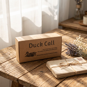 Boîte en carton rectangulaire gravée au laser avec pelliculage mat, motif sifflet <span class=keywords><strong>de</strong></span> canard, pour emballage cosmétique, crème pour le visage, personnalisable - Product Image 1