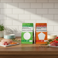 Sacs personnalisés en PE imperméables pour aliments pour animaux de compagnie, 100 pièces, scellage thermique 8 côtés et parois épaissies, impression de qualité alimentaire pour chats/chiens et aliments pour bébés