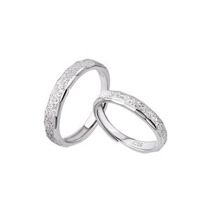 Anillos De Pareja Platinum Plated Shiny Starry <b>Couple</b> <b>Ring</b> for Men Women Romantic Wedding Adjustable Open All Sky Star <b>Ring</b> - Product Image 5