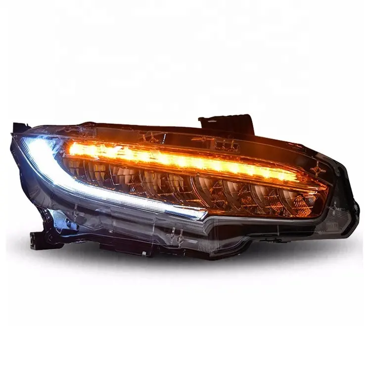 Tluuze Full LED headlight with dynamic turn signal for 2016 Civic