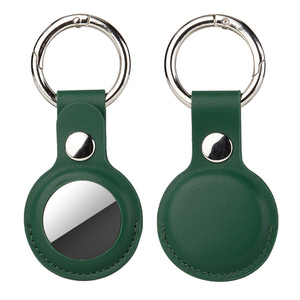 Mayorista Funda de cuero PU para llavero Etiquetas de aire antiarañazos Funda de cuero Llavero para mascotas para rastreador localizador de dispositivo de etiqueta de aire - Product Image 6