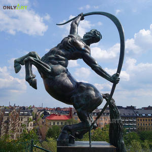 Statua di centaur greco nudo con statua di angelo alato per hotel e decorazioni d'arte - Product Image 4