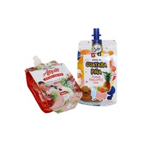 Impression personnalisée 20ml 10ml 100ml 500ml Pochette à bec verseur avec support Emballage en PE-BD Matériau jetable Fabricants directs