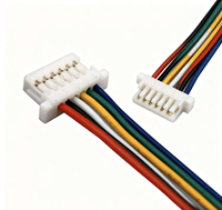 Câble Connecteur Mâle/Femelle 12V IP65 avec Boîtier en Cuivre Isolé PTFE 3 Cœurs 4-6 Broches JST SH 1.0, Personnalisation OEM, Vente en Gros Usine