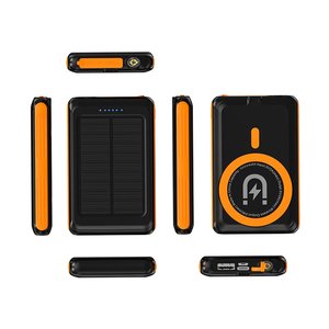 <span class=keywords><strong>Batterie</strong></span> <span class=keywords><strong>externe</strong></span> <span class=keywords><strong>solaire</strong></span> étanche haute capacité 5000 mAh, sans fil, portable, pour usage extérieur - Product Image 6