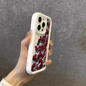 <span class=keywords><strong>Funda</strong></span> de teléfono con flor de Rosa <span class=keywords><strong>Roja</strong></span> para <span class=keywords><strong>IPhone</strong></span> <span class=keywords><strong>11</strong></span> 12 13 14 15 Pro Max XR XS X 7 8 15 Plus protección de lente <span class=keywords><strong>funda</strong></span> trasera de silicona suave TPU20 - Product Image 2
