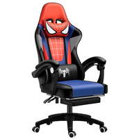 Chaise de jeu Spider-Man personnalisable, ergonomique, pivotante, pour PC, meilleure chaise de jeu de course à dossier haut avec repose-pieds
