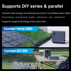 Gendome Foldable 200W Portable Solar +3000W 3072Wh Stackable Power Station Monocrystalline Silicon Outdoor Gendome - Product Image 4