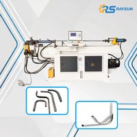 Máquina Dobladora de Tubos Hidráulica CNC Automática RS-38NC, Máquina Dobladora de Tubos Cuadrados de Acero Inoxidable para la Industria del Mueble