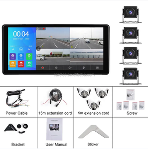 Sunway AHD Monitor Dividido <span class=keywords><strong>de</strong></span> 10.36 Pulgadas y 4 Canales, DVR <span class=keywords><strong>para</strong></span> Camión, <span class=keywords><strong>Grabador</strong></span> <span class=keywords><strong>de</strong></span> Video con GPS, FM, Kit <span class=keywords><strong>de</strong></span> Cámara <span class=keywords><strong>de</strong></span> Reversa <span class=keywords><strong>para</strong></span> Camión, Autobús, Camioneta, 12V-30V - Product Image 2