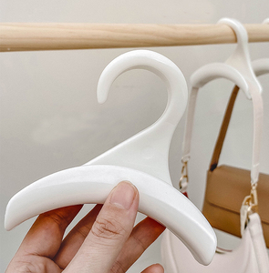 <span class=keywords><strong>Ceinture</strong></span> écharpe en plastique blanc et noir suspendu femmes sac à main organisateur de stockage cintre - Product Image 6