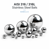 Billes en acier inoxydable 316L de 1,5 mm, 2 mm, 2,381 mm pour la transformation des aliments et des boissons, billes sanitaires SS316L de qualité supérieure, solides et polies avec précision