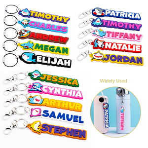 Custom Soft PVC Keychain Personalized Rubber <b>Key</b> <b>Ring</b> Name Badge Charm with Sports Ball Clasp for Promotion Gift - Product Image 1