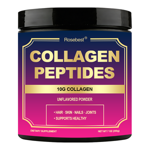אבקת משקה קולגן בקר הידרוליזט 3 ב-1 של Rosebest OEM Private Label, תוסף תזונה בכמות גדולה להלבנת העור - Product Image 1