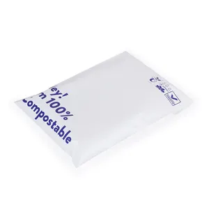 도매 독특한 개인 택배 포스트 화이트 100% Compostable 중립 폴리 우편물 가방